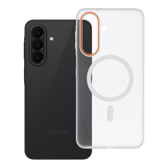 Etui na Samsung A27 Go Orange zgodne z MagSafe transparentne