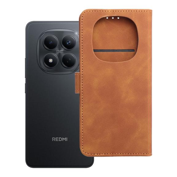 Etui z klapką na Xiaomi Redmi NOTE 15 5G Tender Book brązowe