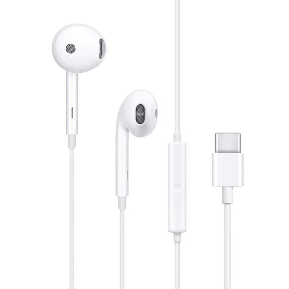 Oryginalne Słuchawki przewodowe douszne USB C Oppo MH135-3 bulk białe