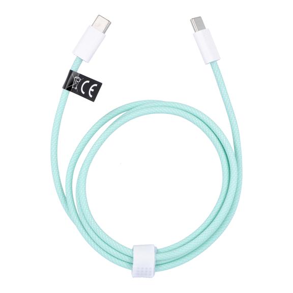 Kabel USB C do USB C PD QC3.0 3A 60W 1 m C263 zielony