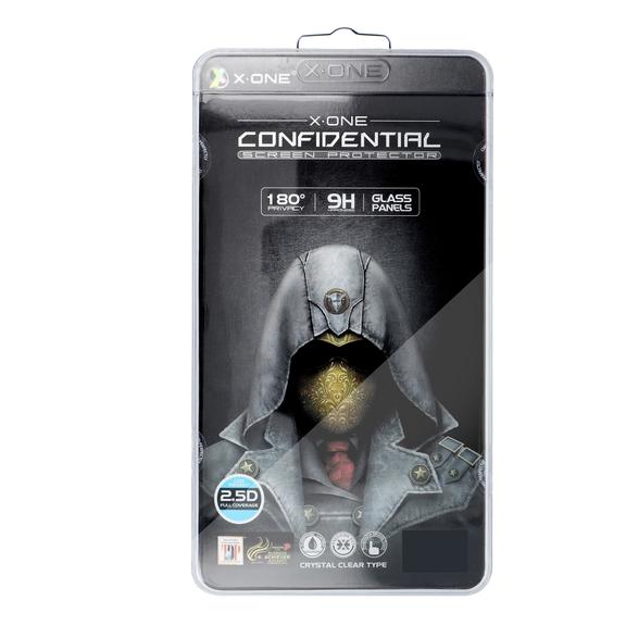 Szkło hartowane X-ONE Full Cover Extra Strong Privacy - do iPhone 13/13 Pro/14/16e / 17e (SE 4 2025) 6,1" (full glue) czarny