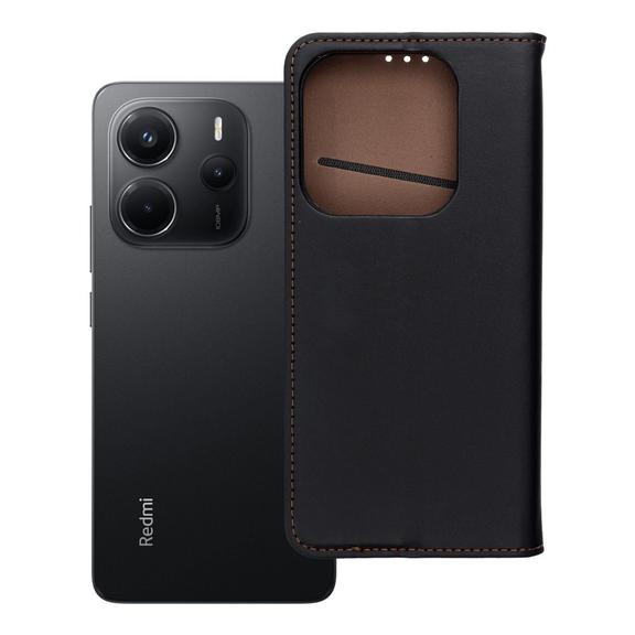 Etui z klapką na Xiaomi Redmi NOTE 14 4G (GLOBAL - 164,84mm x 78,15mm x 8,16mm) Smart Pro Book skórzane czarne