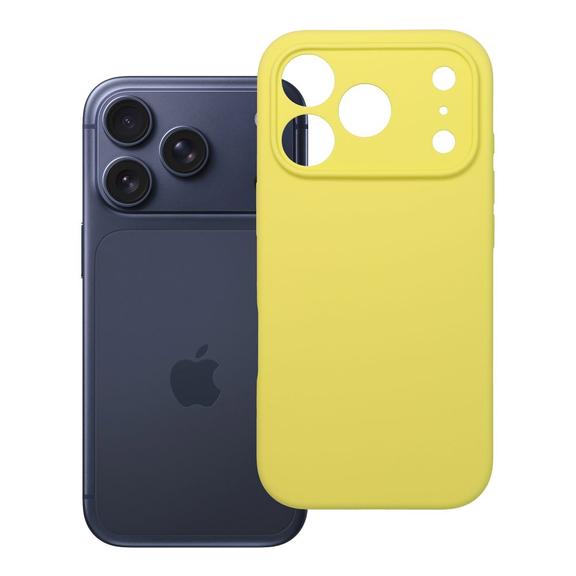 Futerał do iPhone 17 PRO Silicone 2mm żółty