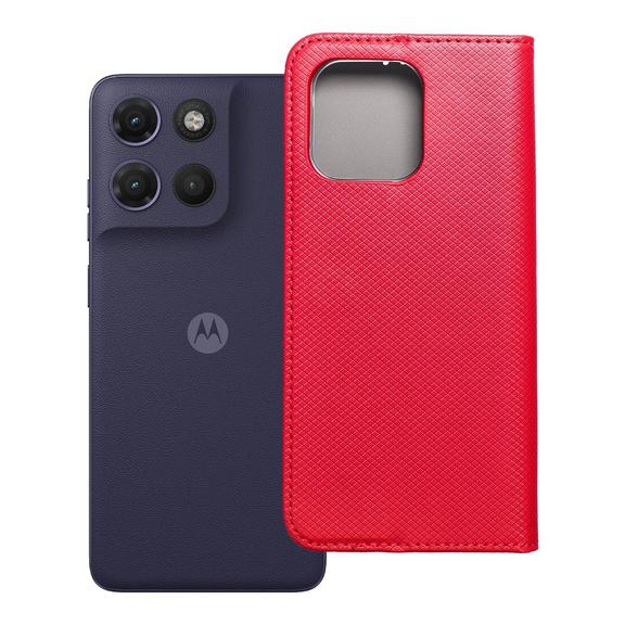 Etui z klapką na Motorola G17 POWER Smart Case Book czerwone