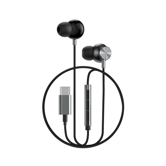WiWU - Słuchawki stereo na kablu EB315 USB C (DAC) - szare