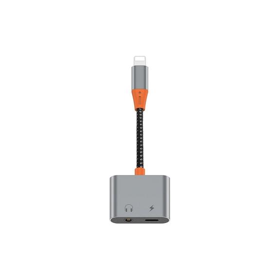 WiWU - Audio adapter LT07 Lightning do Lightning + 3.5mm
