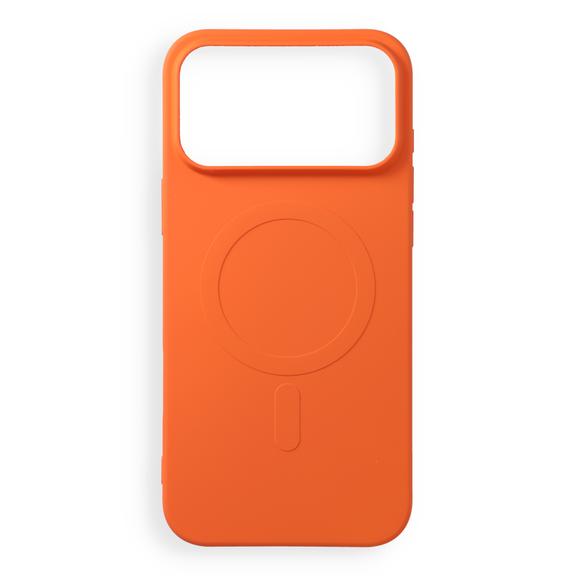 Etui na iPhone 18 Pro Max / 17 Pro Max Silicone Mag Cover zgodne z MagSafe (big hole) orange