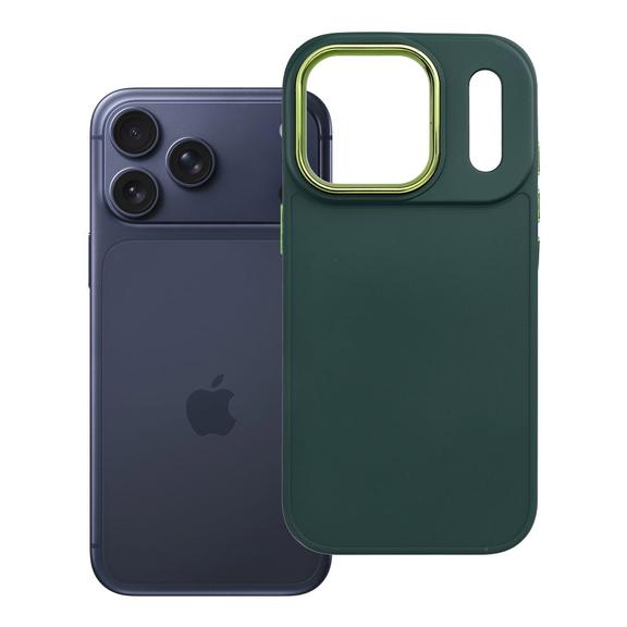 Etui na iPhone 17 Pro / 18 Pro (low camera edge) Frame zielone