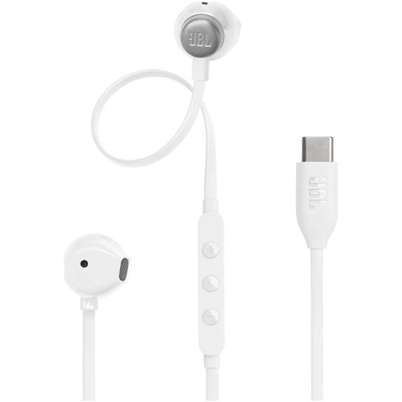 Słuchawki przewodowe douszne USB C JBL 305C białe