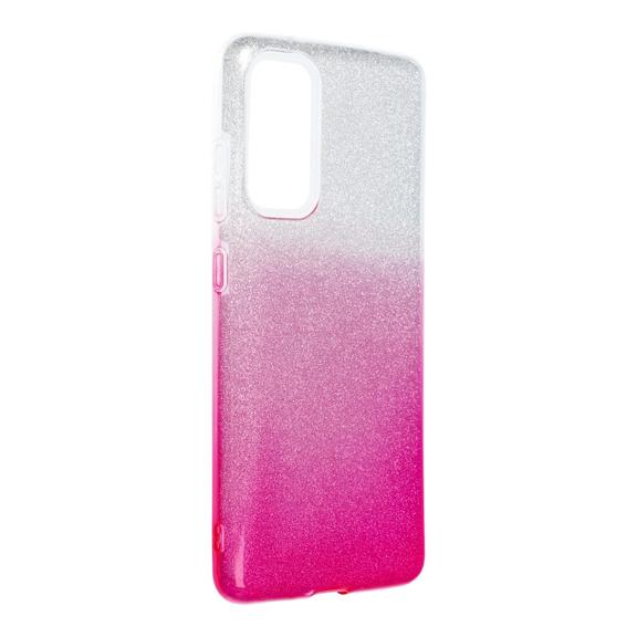 Futerał SHINING do SAMSUNG S20 FE / S20 FE 5G transparentny różowy
