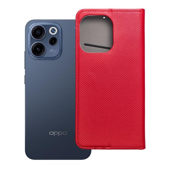 Etui z klapką na Oppo Reno 15F Smart Case Book czerwone