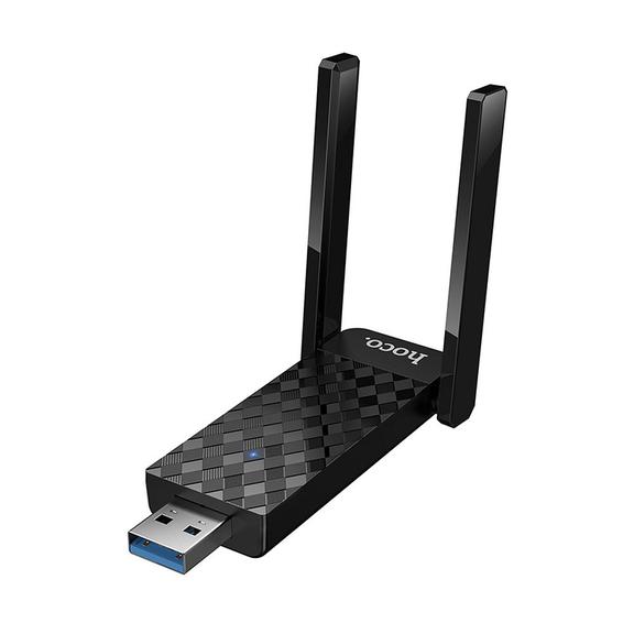 Karta sieciowa WiFi 6 USB A (2 anteny) Hoco HI34 black