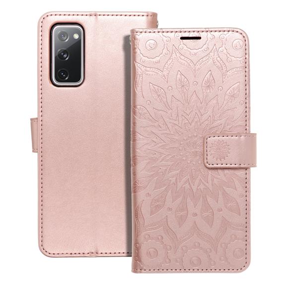 Etui z klapką na Samsung S20 FE / S20 FE 5G Mezzo Book mandala złoto-różowe