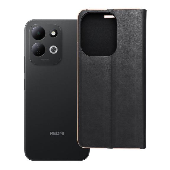 Etui z klapką na Xiaomi Redmi 17 4G / 17 5G EU Luna Book Gold czarne