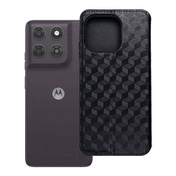 Etui z klapką na Motorola G37 POWER Cubic Book czarne