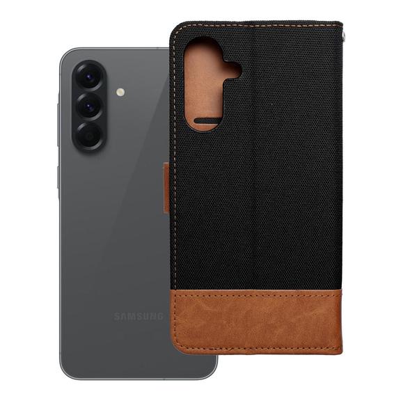 Etui z klapką na Samsung A56 5G Jeans Book czarne