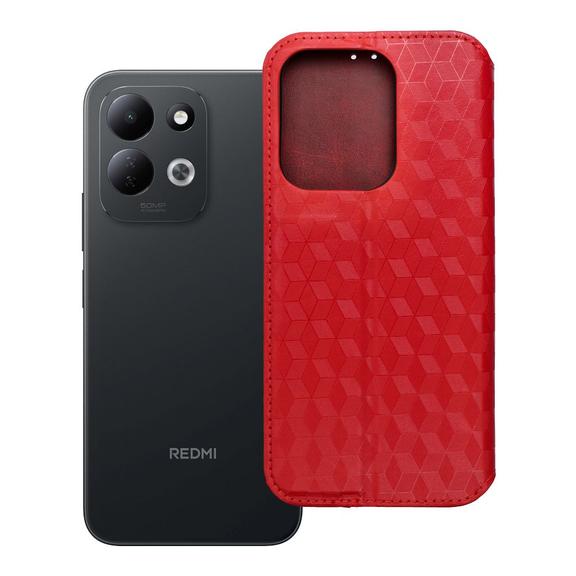 Etui z klapką na Xiaomi Redmi 17 4G / 17 5G EU Cubic Book czerwone