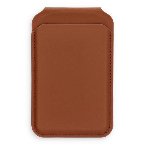 Etui portfel z podstawką zgodne z MagSafe Satechi Vegan Leather Wallet Stand skórzane brązowe