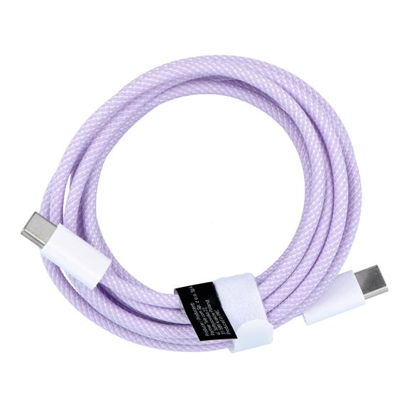 Kabel Typ C do Typ C PD QC3.0 3A 60W C263 2 m fioletowy