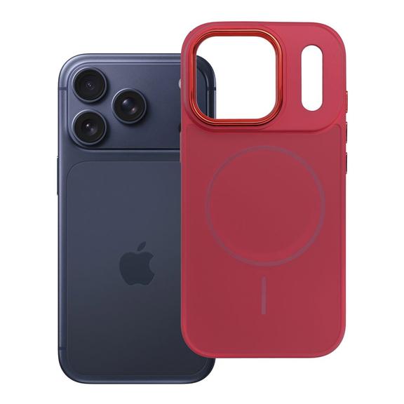 Futerał do iPhone 17 PRO Frame Mag Cover zgodny z MagSafe magenta