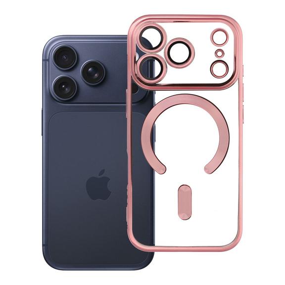Etui na iPhone 17 Pro / 18 Pro Electro Mag Cover zgodne z MagSafe złoto różowe