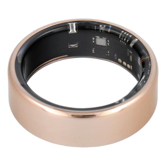 Smart Ring R11M- inteligentny pierścień ze stali ze stacją ładującą rozmiar 7 (17,3mm) złoty