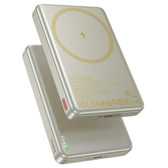 Powerbank zgodny z MagSafe Hoco 10000 mAh QC PD 2A 20W Q26A złoty