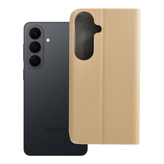 Etui z klapką na Samsung S26 Sensitive Book złote
