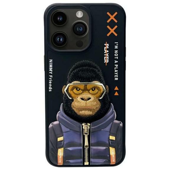 NIMMY futerał COOL&CUTE 2.0 Monkey do IPHONE 15 Pro Max czarny