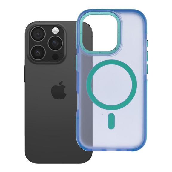 Etui na iPhone 16 Pro Forcell F-Protect Vivid Premium zgodne z MagSafe niebieskie 0INT
