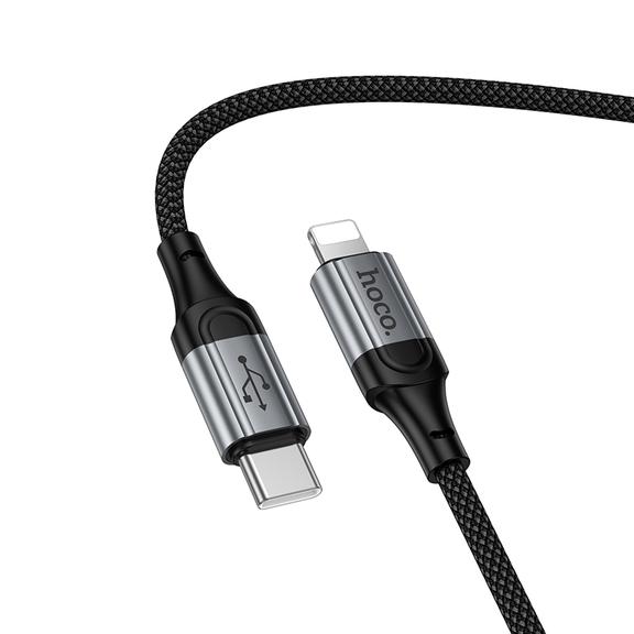 Kabel USB C do Lightning Hoco PD 27W 1,5 m X121 czarny