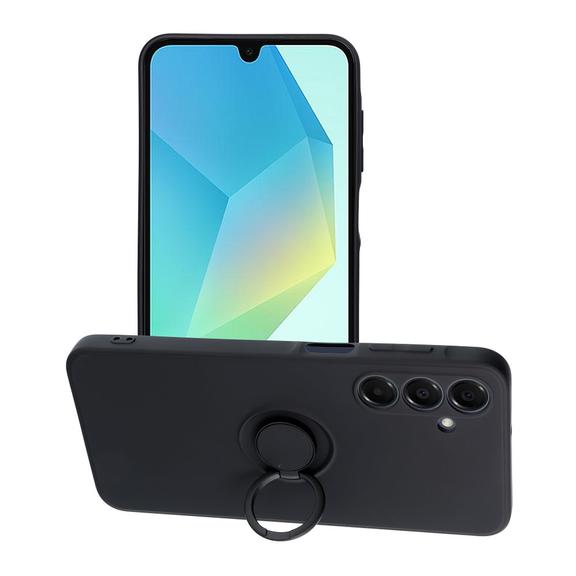 Futerał do Samsung A16 5G / A16 4G Silicone Ring czarny