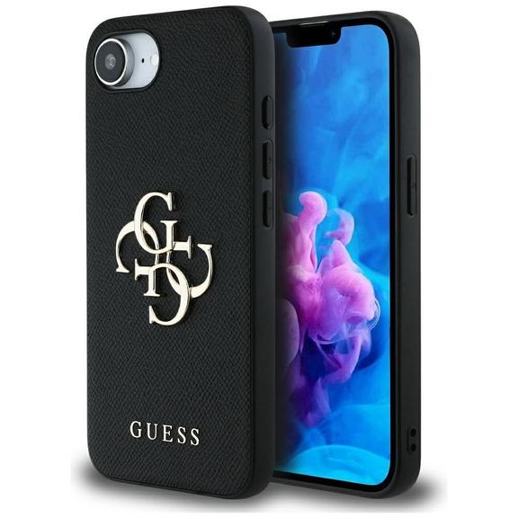 GUESS futerał do IPHONE 16e (SE 4 2025) GUHCPSE4PGT4MBK (PU Grained Big 4G and Classic) czarny
