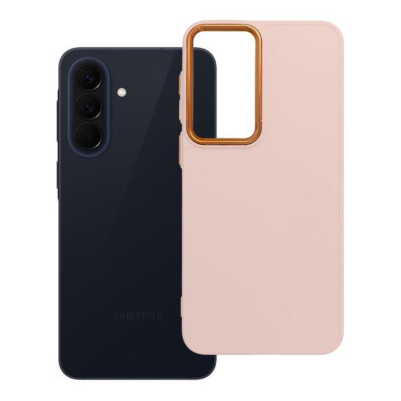 Etui na Samsung A57 5G Frame pudrowy róż