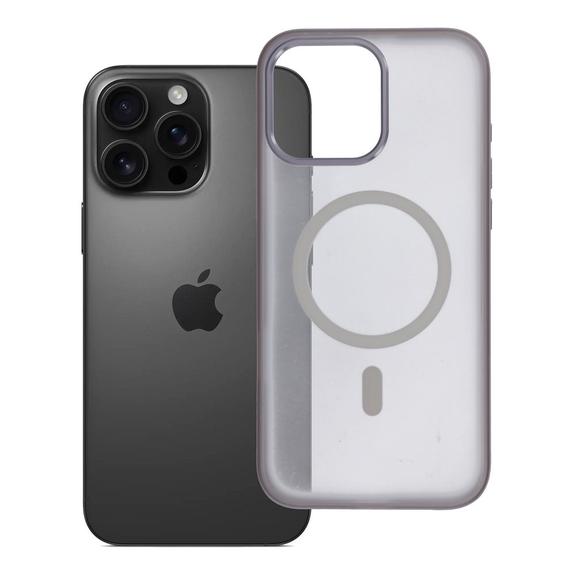 Futerał do iPhone 16 PRO MAX Flexline Mag Cover zgodny z MagSafe szary