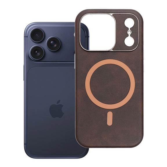 Futerał do iPhone 17 PRO Gentleman Mag Cover zgodny z MagSafe brązowy