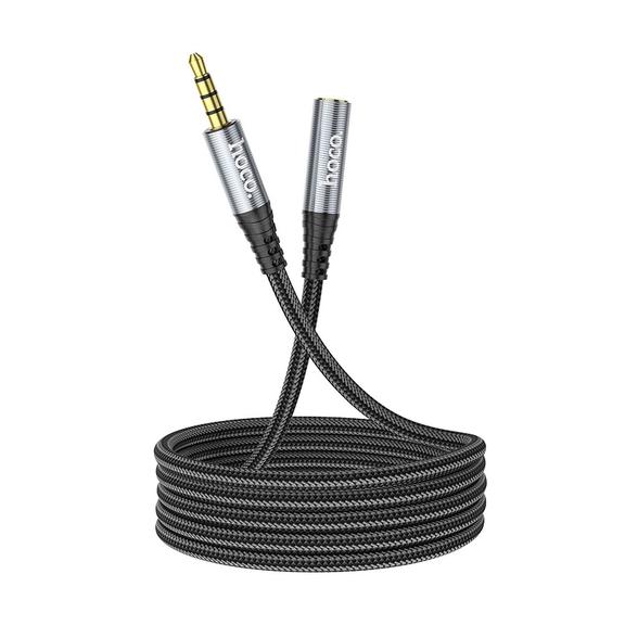 HOCO kabel AUX Jack 3,5 mm (męski) do Jack 3,5 mm (żeński) UPA20 1 m czarny