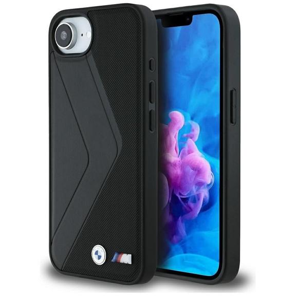 BMW futerał do IPHONE 16e (SE 4 2025) kompatybilny z MagSafe BMHMPSE424PUOCSK (PU Oversized Stripes) black