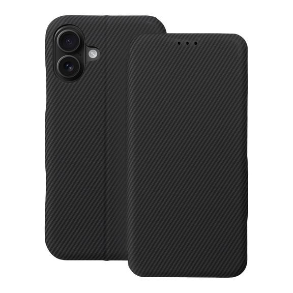 Etui z klapką na iPhone 16 PLUS Folio Side Magnet czarne