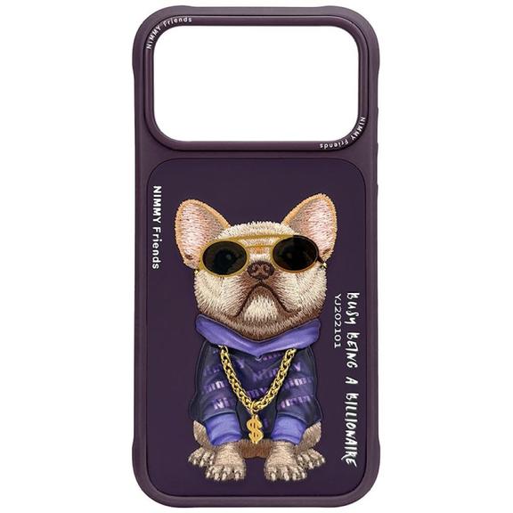 NIMMY futerał GLASSES COOL DOG do IPHONE 18 Pro Max/17 Pro Max fioletowy