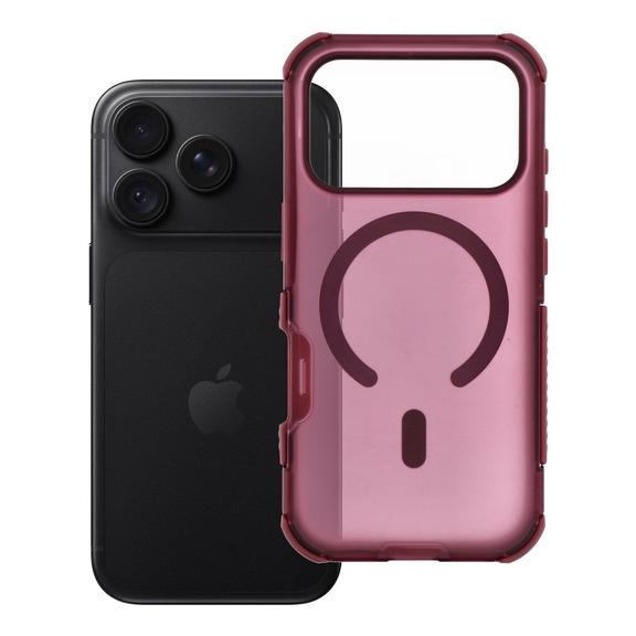 Etui na iPhone 18 Pro / 17 Pro Forcell F-Protect BumperX Premium zgodne z MagSafe burgundowy 0INT