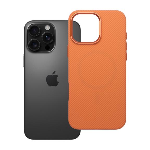Etui na iPhone 16 PRO MAX K-Look zgodne z MagSafe pomarańczowe