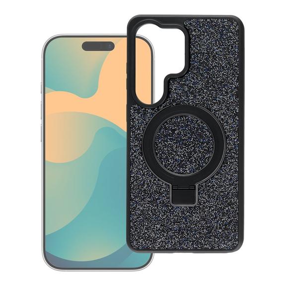 Etui na Samsung S26 Quartz Circle Stand Mag Cover czarne