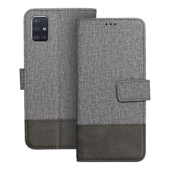 Kabura GOMMA Book do SAMSUNG A51 szary