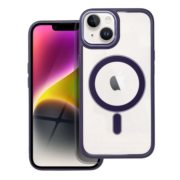Futerał do iPhone 14 Color Edge Mag Cover zgodny z MagSafe fioletowy