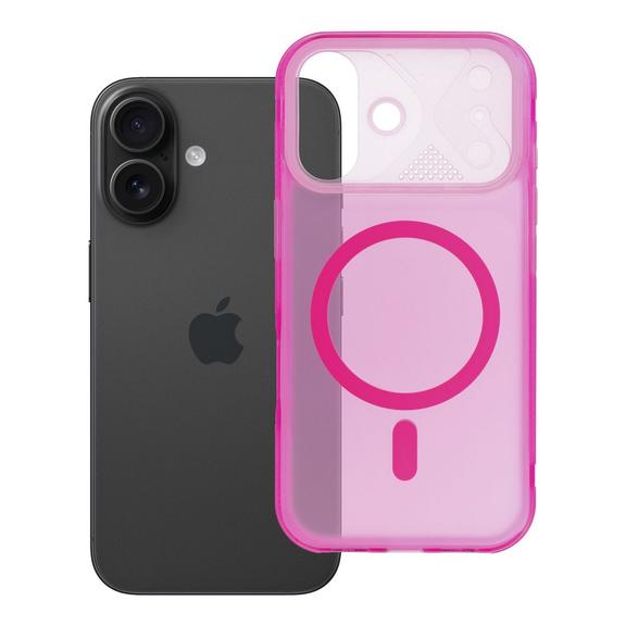 Etui na iPhone 16 Aurora zgodne z MagSafe różowe