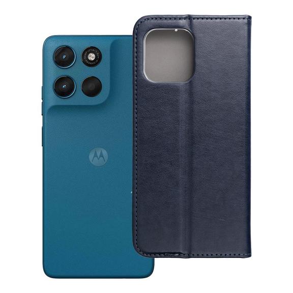 Etui z klapką na Motorola G57 Power Smart Magneto granatowe