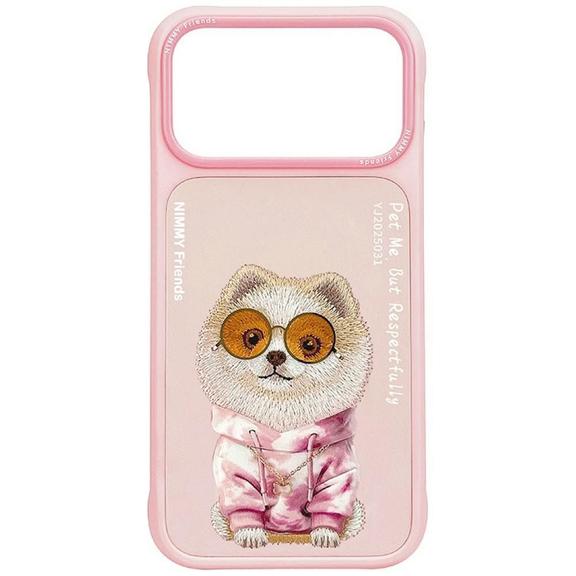 NIMMY futerał GLASSES COOL DOG do IPHONE 18 Pro Max/17 Pro Max różowy