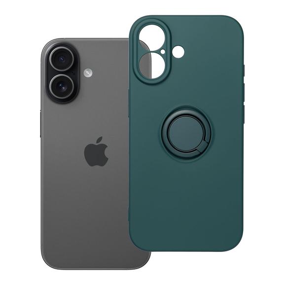 Futerał do iPhone 17 Silicone Ring zielony