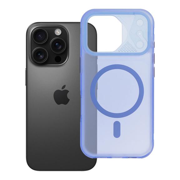 Etui na iPhone 16 PRO Aurora zgodne z MagSafe niebieskie